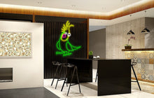 Load image into Gallery viewer, Parrot Neon Sign, Tropical Birds neon sign, Bird Wall Art, Parrot Lover Gift, animal neon sign
