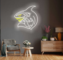Load image into Gallery viewer, Shark Neon Sign - Custom Flexible Neon LED for Home, Event Sign, Sea and Ocean, Bedroom with Lamp, Holiday Gift, Home Decor
