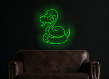 Load image into Gallery viewer, Snake neon sign, Serpent Neon sign, animal neon light, Cobra Neon sign, custom snake led sign
