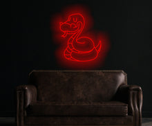 Load image into Gallery viewer, Snake neon sign, Serpent Neon sign, animal neon light, Cobra Neon sign, custom snake led sign

