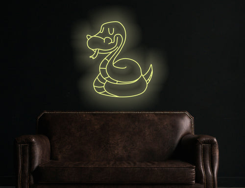 Snake neon sign, animal neon light, pet led light, custom snake led sign