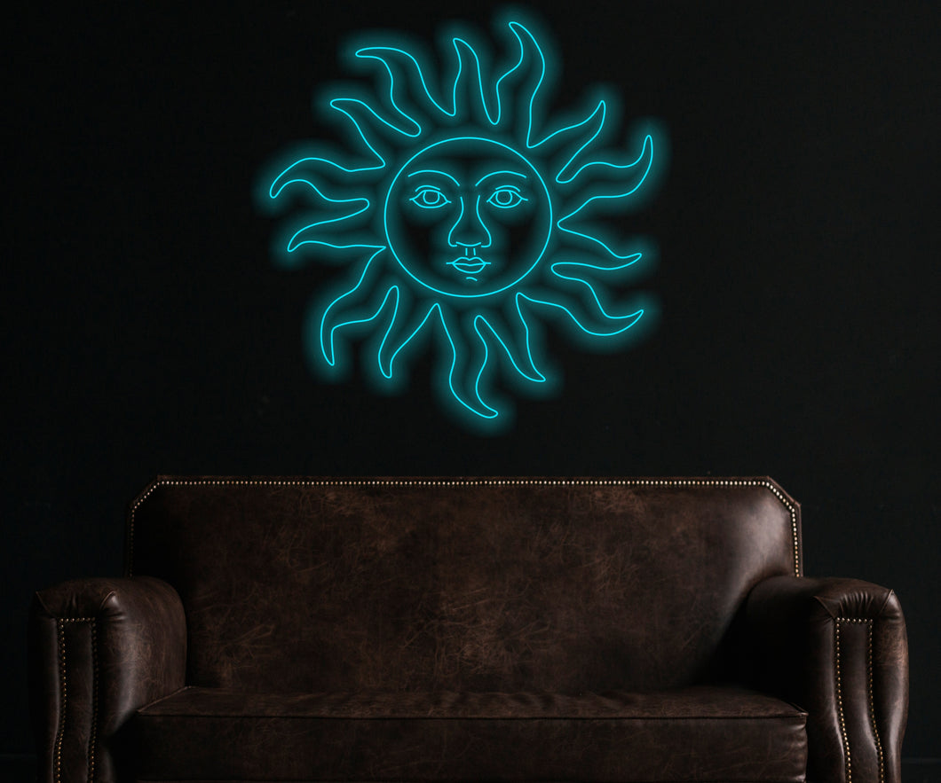 Sun LED Neon Sign, neon sign, Space led neon sign, Space led neon
