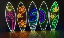 Load image into Gallery viewer, Surfboard neon sign, surfing led light, surf board light
