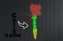 Load image into Gallery viewer, Sword neon sign, Saber neon sign, Movie fans sign, custom name neon sign
