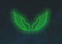 Load image into Gallery viewer, Angel Wings Neon Sign, Custom Neon Sign Angel Wings, Radiant Wings neon sign
