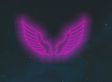 Load image into Gallery viewer, Angel Wings Neon Sign, Custom Neon Sign Angel Wings, Radiant Wings neon sign, Winged Glory neon sign
