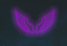 Load image into Gallery viewer, Angel Wings Neon Sign, Custom Neon Sign Angel Wings, Radiant Wings neon sign
