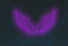 Load image into Gallery viewer, Angel Wings Neon Sign, Custom Neon Sign Angel Wings, Radiant Wings neon sign
