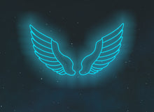 Load image into Gallery viewer, Angel Wings Neon Sign, Custom Neon Sign Angel Wings, Radiant Wings neon sign
