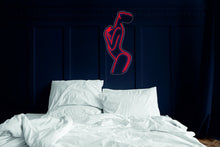 Load image into Gallery viewer, Woman body neon sign, Sexy girl female pose silhouette LED light neon sign, Neon sign bedroom, Woman body wall art, Led neon sign neonartUA
