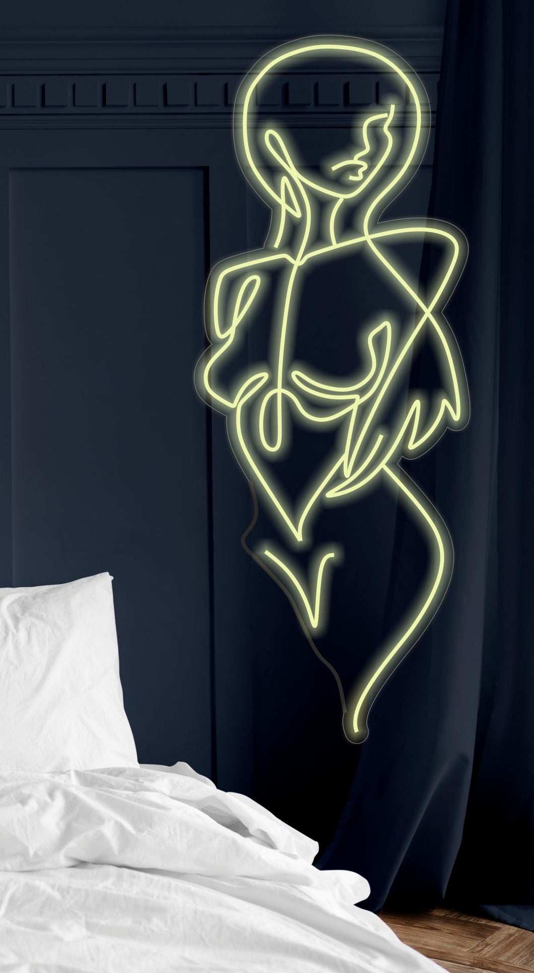 Beautiful Custom Neon Sign Girl Woman Body Sexy Lady Elegant Nude Girl Real Neon Sign Art Beer Bar Light