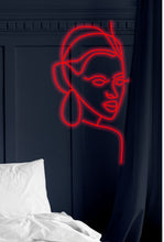 Load image into Gallery viewer, Woman face neon sign, girl face led, Face led sign, beautiful woman neon sign
