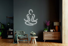 Load image into Gallery viewer, Yoga - neon light up sign, yoga lover, yoga room decor, yoga poses sign, zen garden decor neonartUA
