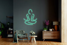 Load image into Gallery viewer, Yoga - neon light up sign, yoga lover, yoga room decor, yoga poses sign, zen garden decor neonartUA
