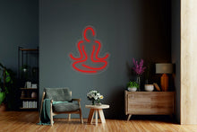 Load image into Gallery viewer, Yoga - neon light up sign, yoga lover, yoga room decor, yoga poses sign, zen garden decor neonartUA
